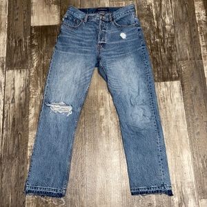 90s high rise straight leg jeans